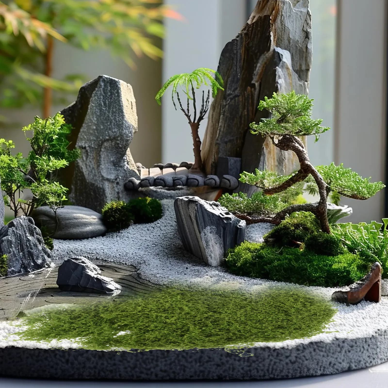 Realistic Artificial Musk for Plants in Vase, Interior Decoration, Fin Grass, Craftsmanship, Terrarium, Fate Garden, Landscapes, Musk Sheets for Filling