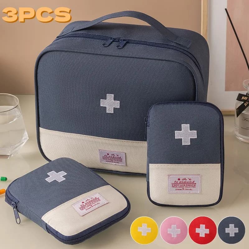 Borsa medica di pronto soccorso all'aperto borsa di immagazzinaggio della medicina di emergenza viaggio portatile pillole contenitore per farmaci borsa per la conservazione della medicina domestica