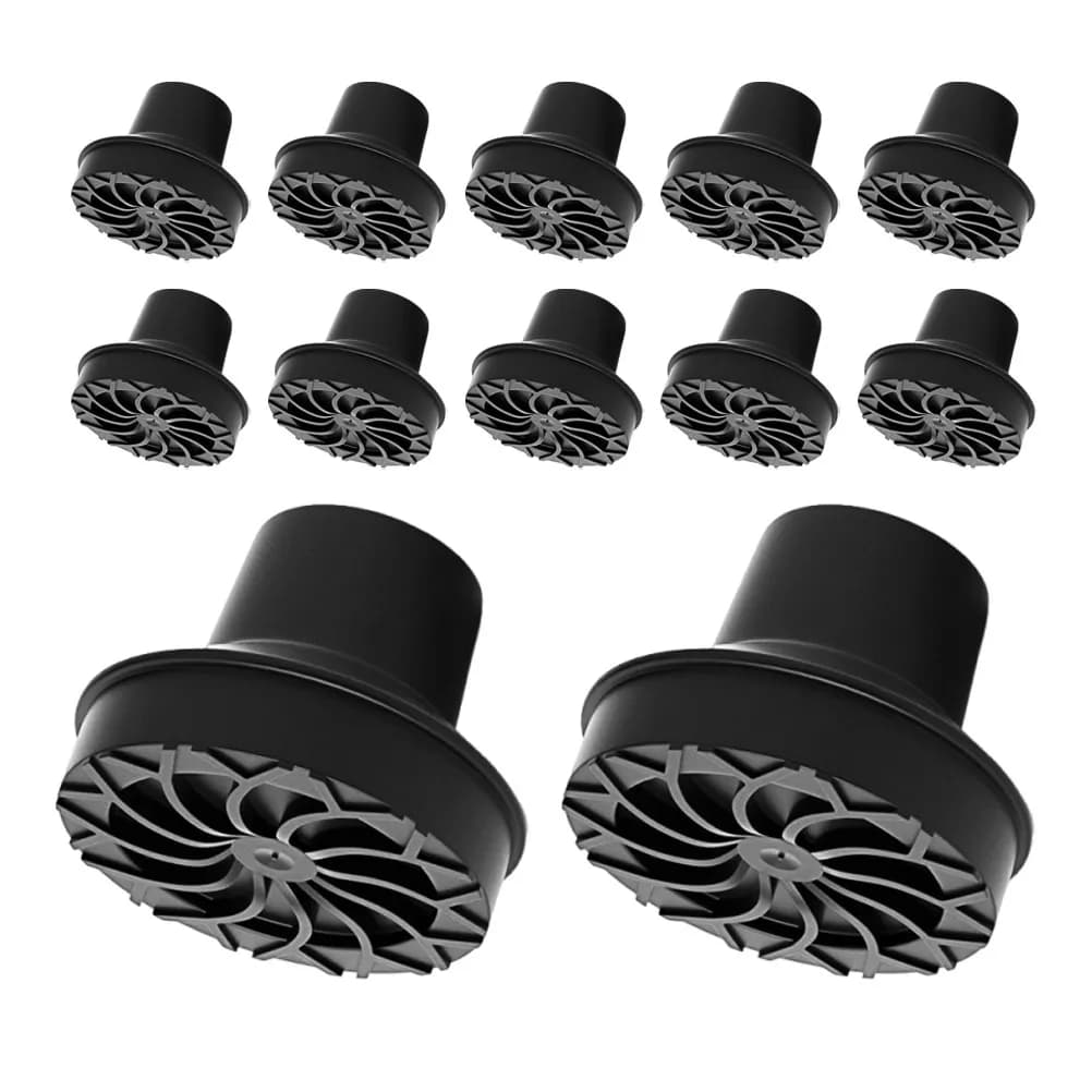 12Pcs Anti-Slip Walking Stick Rubber Ends Replacement for 12Mm Diameter Canes Crutches Trekking Poles Walking Stick Rubber Ends