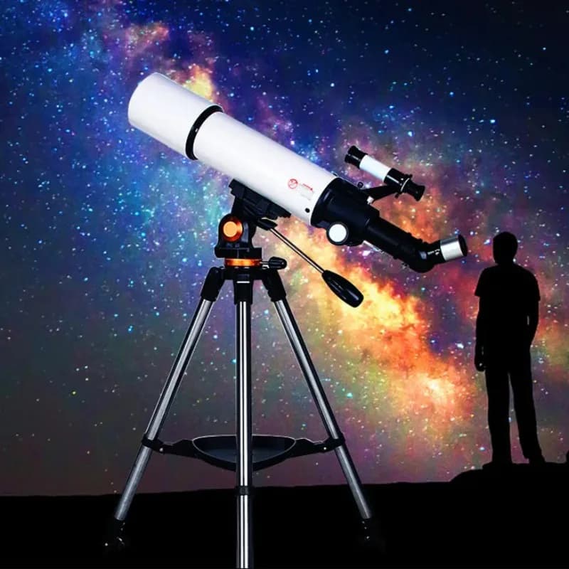 Produttore di telescopi astronomici ad alta potenza, bassa visione notturna, apertura 80 mm, lunghezza focale 500 mm, per guardare le stelle
