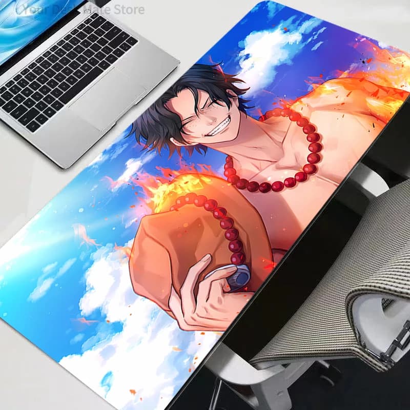 Tappetino per mouse One Piece, accessori da gioco anime, mousepad per gamer, PC completo, tastiera per computer, tappetino da scrivania resistente, anime Varmilo