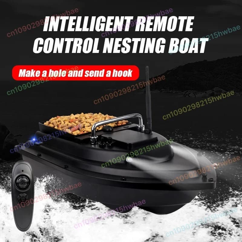 Barca telecomandata 12V ad alta potenza con ritorno automatico, per la pesca con amo e rete a lancio lungo