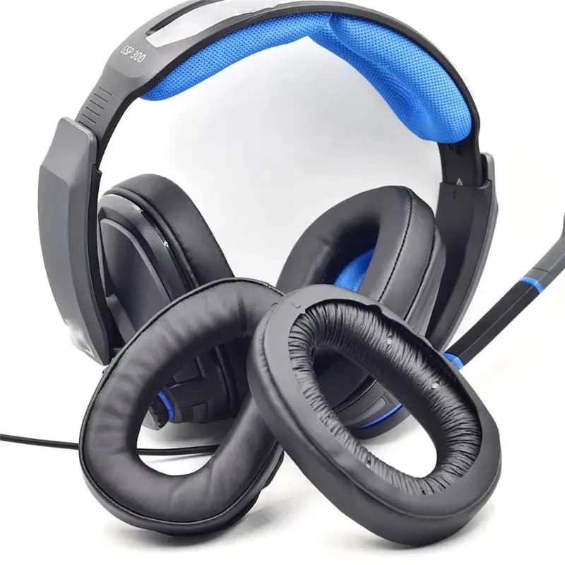 Replacement ear cushions for Sennheiser GSP300 GSP301 GSP302 GSP303 GSP350 GSP370 GSP 300 301 302 303 350 370 Headphones
