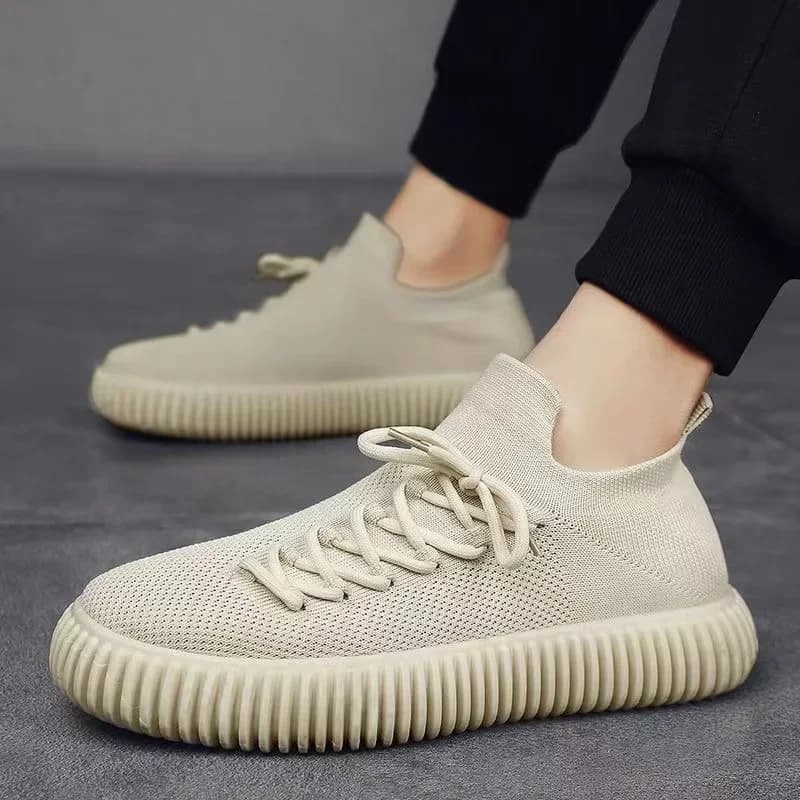 Mocassini casual da uomo Scarpe sportive da uomo traspiranti con suola spessa Scarpe da uomo in rete Scarpe da corsa per esterni
