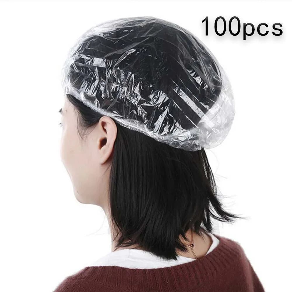 100 pcs Waterproof Disposable Shower Head 100 pcs Oil-resistant Hair Bathtub for Hotel Spa Travel Salon Wholesale Home Use