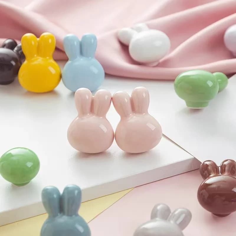 Simpatiche maniglie per mobili per bambini Pomello per cassetto per animali Manopole per cassetti in ceramica Maniglie per armadi e cassetti Maniglie per cameretta per bambini