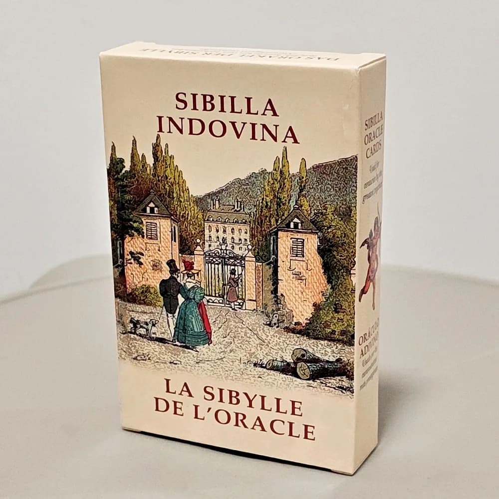 Carte Oracolo Sibilla Indovina, Mazzo di 52 Carte Vintage 10,5*6cm - Stile Vittoriano Multilingue