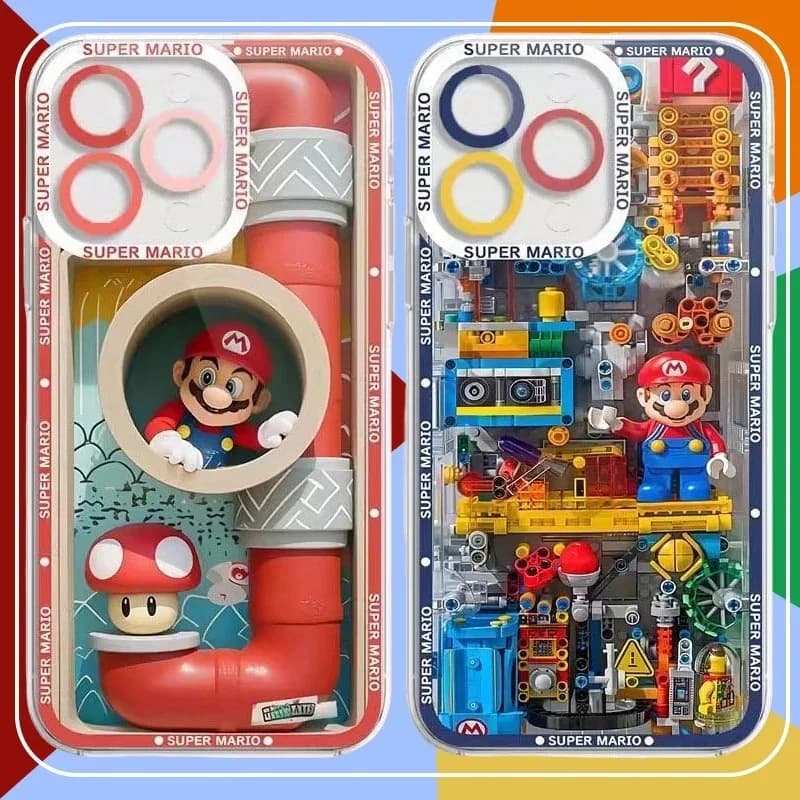 Funny Silicone Phone Cover with M-Mario Locks for Samsung Galaxy S26 Ultra S25 Edge S24 S22 S21 FE Plus A57 A37 A07 A17 5G