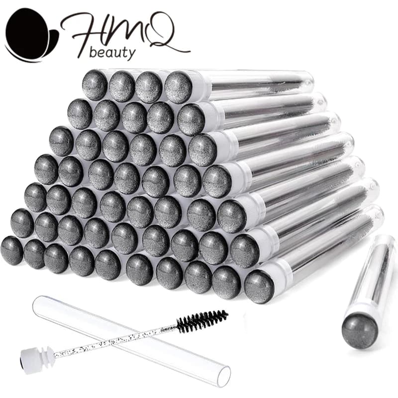 20/10/5 pcs. Brushes for Disposable Mascara, Eyelashes with Sparkling Diamonds, Mascara Ties with Tube, Supplies for Extension Eyelashes