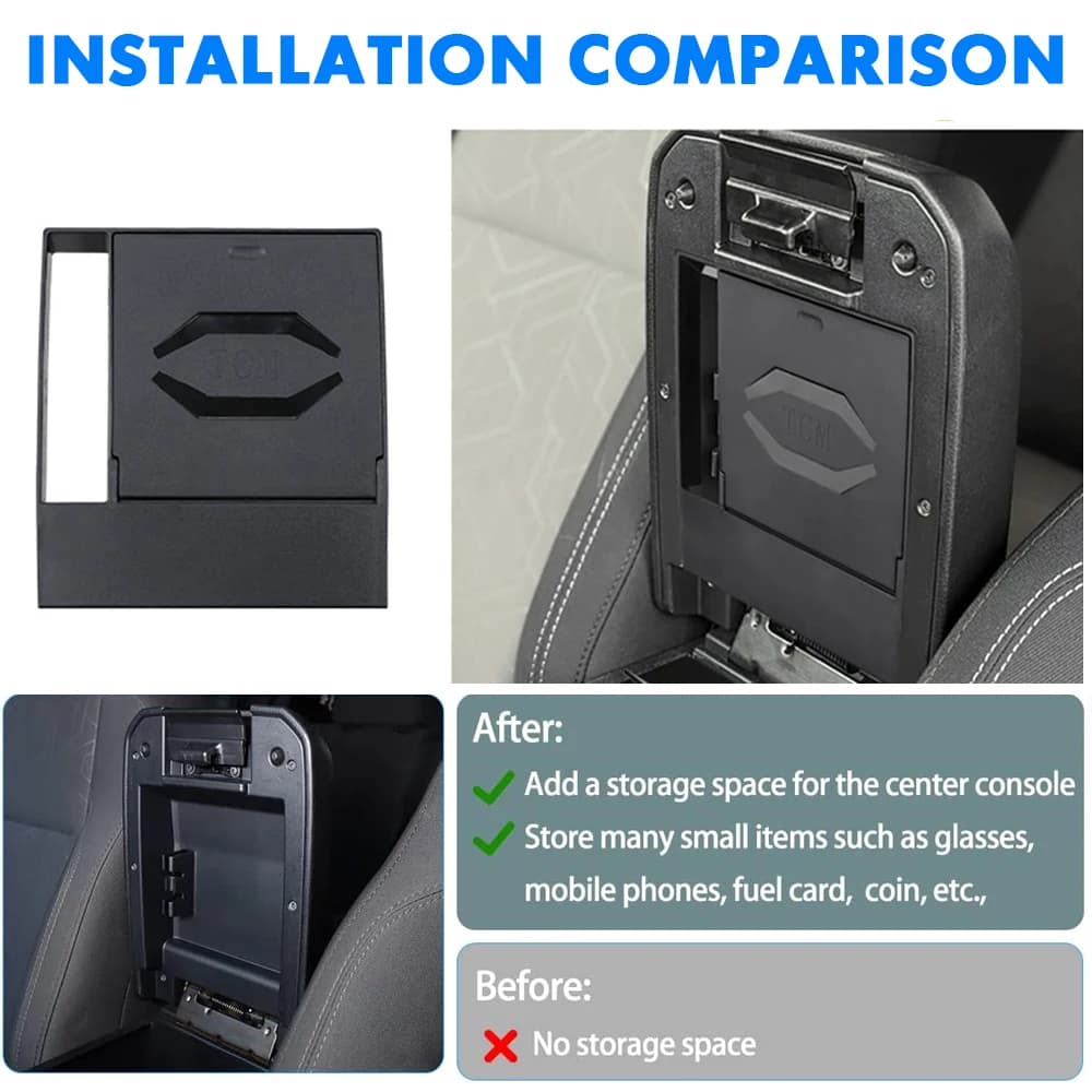 Per Toyota Tacoma 2016-2020 2021 2022 2023 Auto Bracciolo Scatola di Immagazzinaggio Nascosta Console Centrale Nascosta Segreto Organizzatore Scatola di Accessori