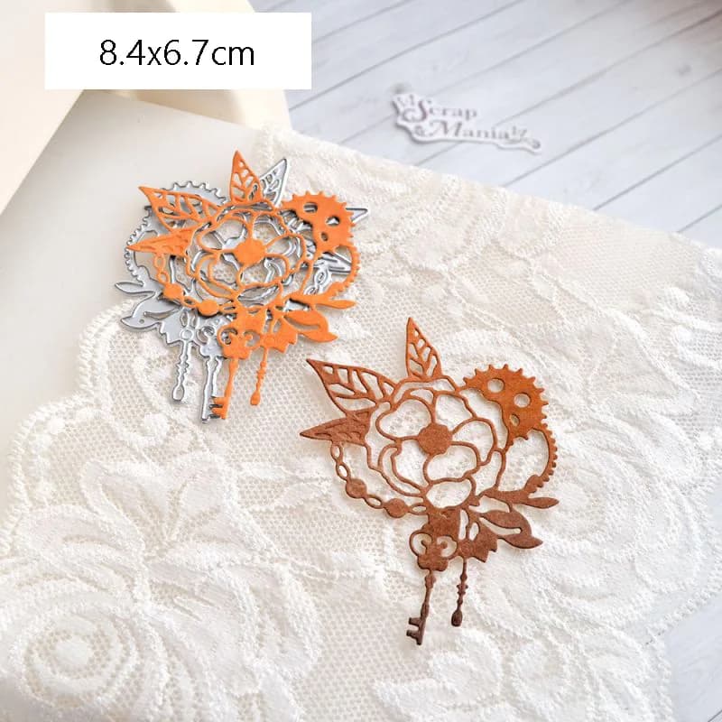 Piggy Craft metal cutting dies cut die mold Photo frame Flower Gear Scrapbook paper craft knife mould blade punch stencils dies