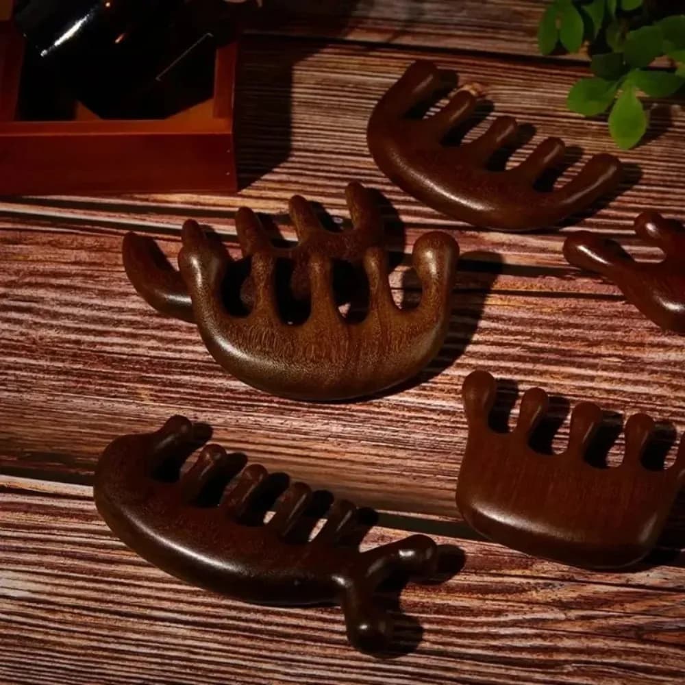 Gua Sha wide tooth massage comb for head, face, scalp and body - Guasha scraping tool