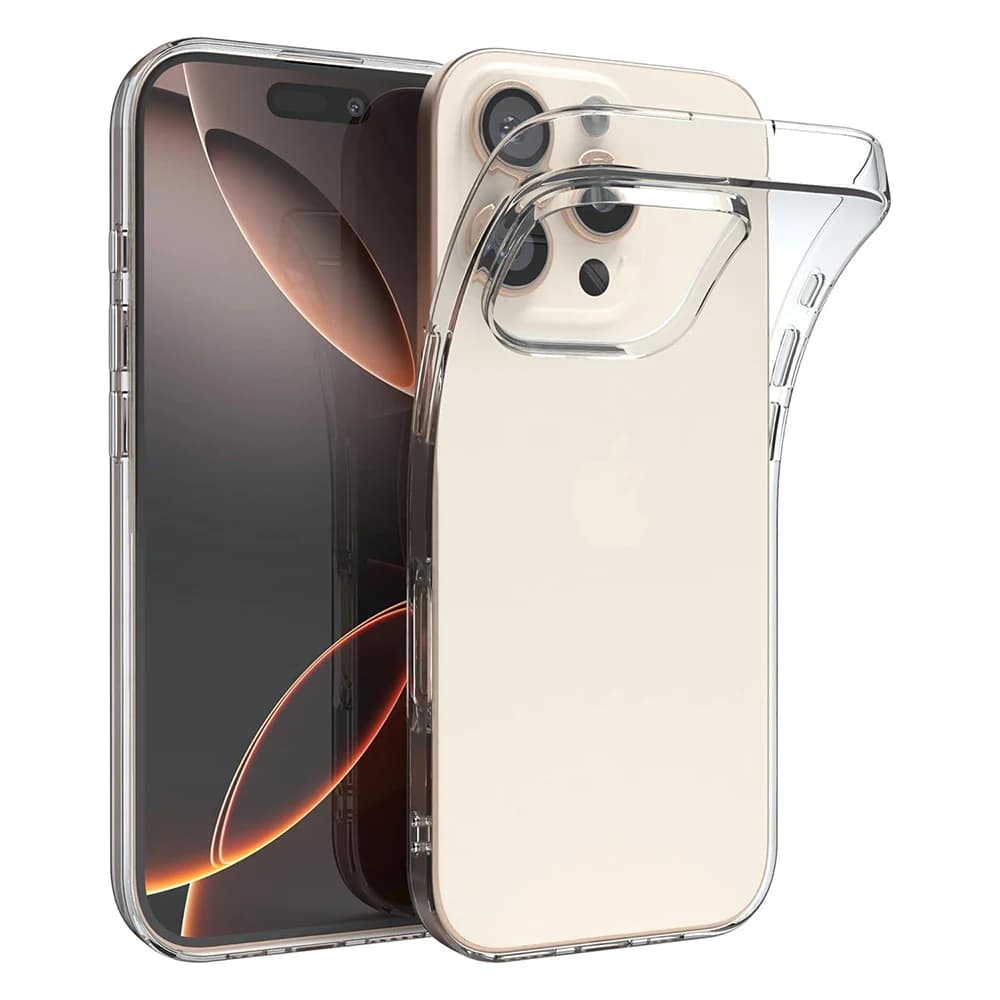 Custodia Morbida in Silicone di Lusso per iPhone 17 Air 16 16e 15 14 13 12 Pro Max Plus Mini, Cover Trasparente Ultra Sottile per iPhone 17