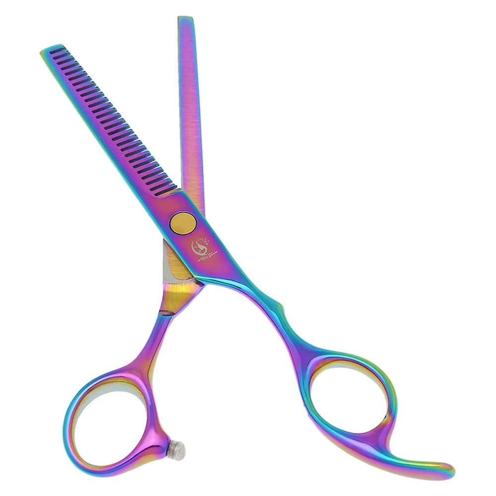 6.0" Barber Hair Cutting Shears Thinning Scissors Hair Trimming Clippers Stainless Steel Salon Hairdressing Scissors Set A0031A