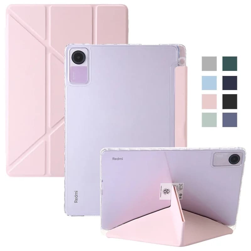 Per Xiaomi Redmi Pad SE Custodia 11 "Smart Folio PU Custodia rigida in pelle acrilica con supporto posteriore per custodia Redmi Pad SE con portapenne