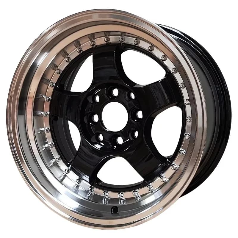 F881431 15 pollici 15x7 15x8 4x100 4x114.3 Cerchioni e ruote per auto in alluminio personalizzati Coprivolante per auto Mozzo ruota