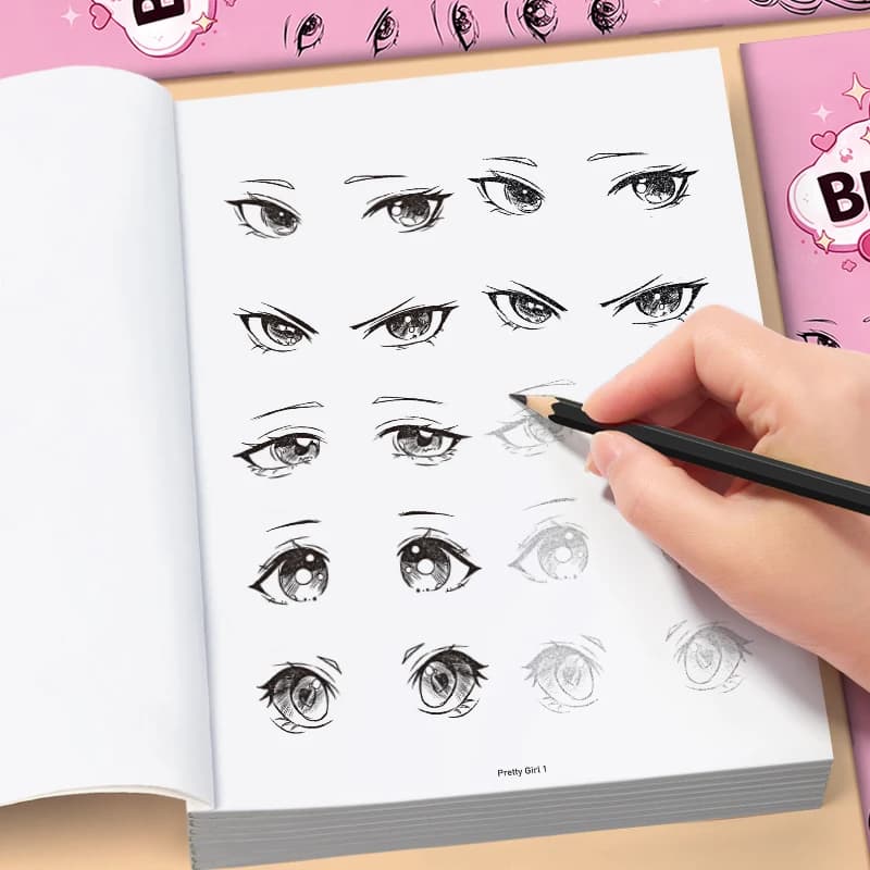 Comic Drawing Book for Girls 32 Pages Cartoon Art Sketch Book Beginners Step by Step Drawing Workbook
