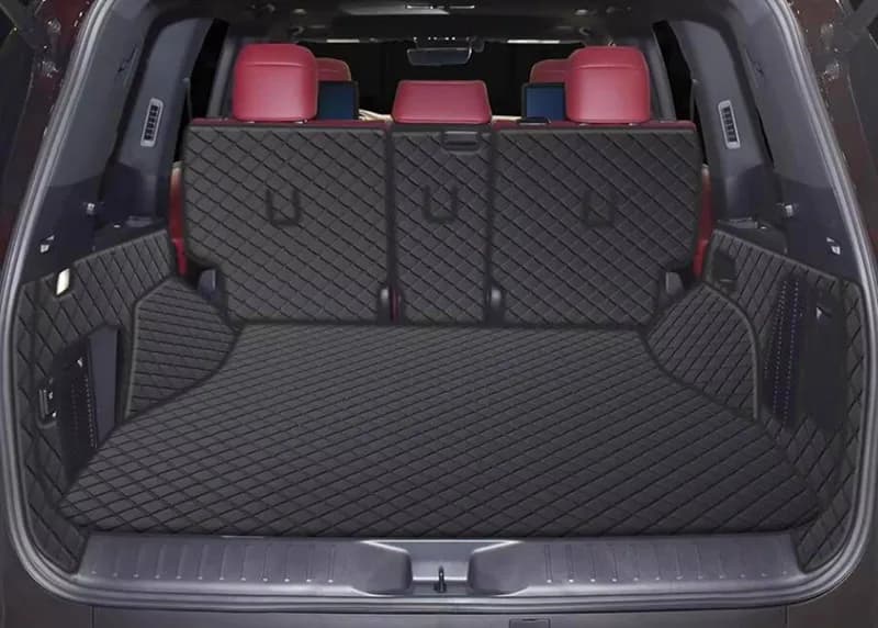 Tappetini speciali su misura per bagagliaio auto Lexus LX 600 5 posti 2026-2022, impermeabili, rivestimento per vano di carico, tappeti per bagagliaio, copertura per LX600 2025