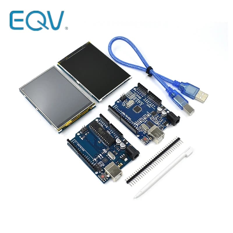 Modulo LCD Schermo LCD TFT da 3,5 pollici 3,5 "+ Scheda UNO R3 REV3 MEGA328P per Arduino