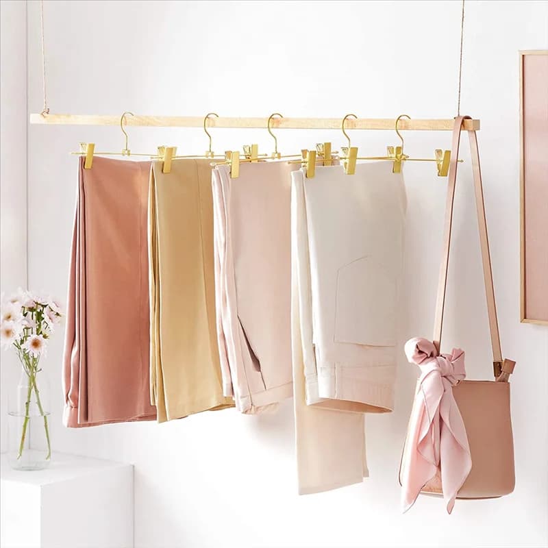 AT63-20 Knits for Pants Clothing Made of Metal Hooks 30,5 Cm With 2 Clips Anti-slip For skirts Pants Underwear