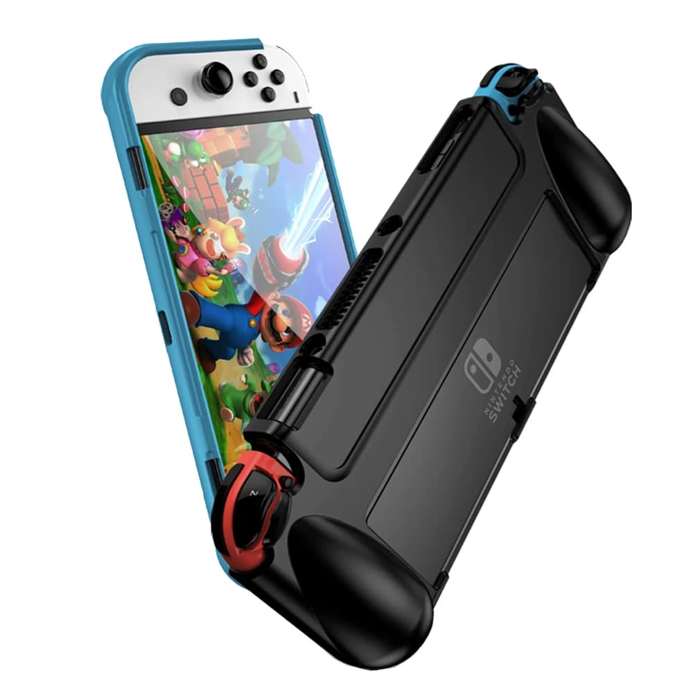 Custodia in TPU antiurto per Nintendo Switch Cover posteriore in silicone OLED Switch OLED NS Custodia protettiva da gioco OLED
