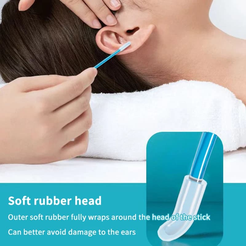 24 Pz/borsa Usa E Getta Earwax Remover Appiccicoso Orecchio Pick Per I Bambini Anziani Per Adulti Orecchio Cleaner Riutilizzabile Adesivo Earpick Cura Dell'orecchio