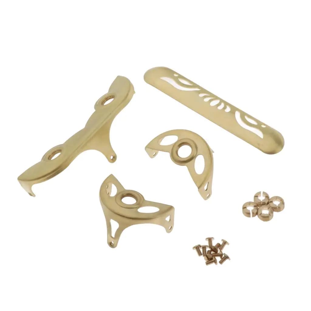 Soprano Sax Key Guard Golden Copper Saxophone Screws Alto Saxophone Button Protector Accessory for Beginners