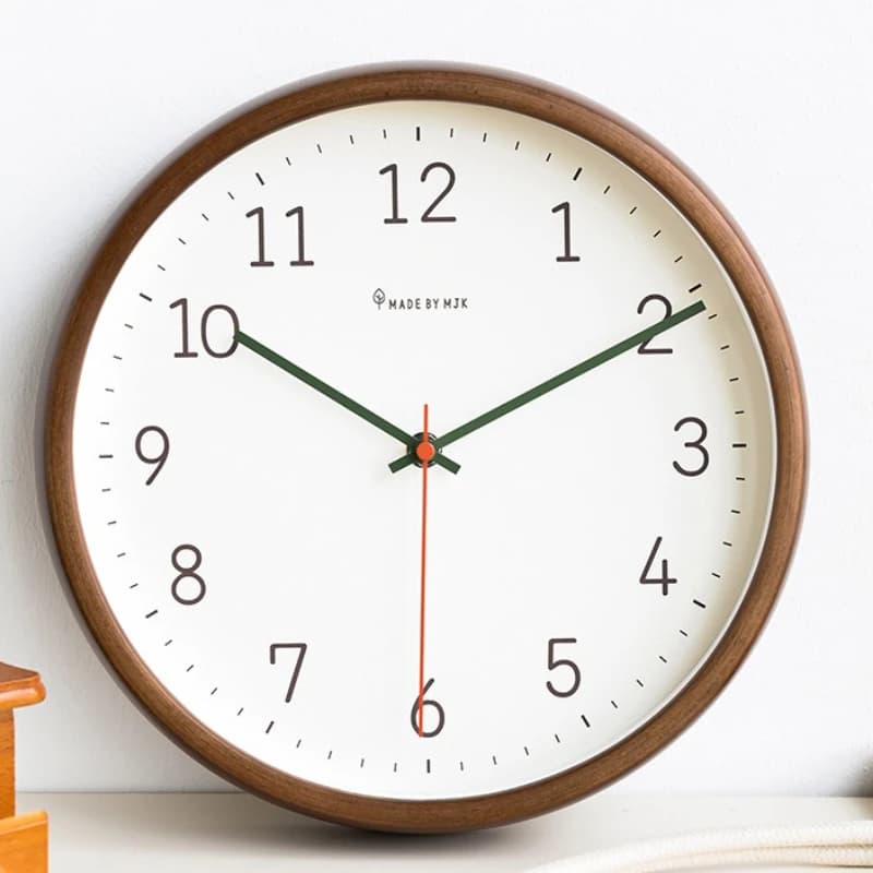 Orologio da parete silenzioso Orologi sospesi in legno Soggiorno Orologio al quarzo moderno di lusso Camera da letto Orologi meccanici creativi Decorazioni