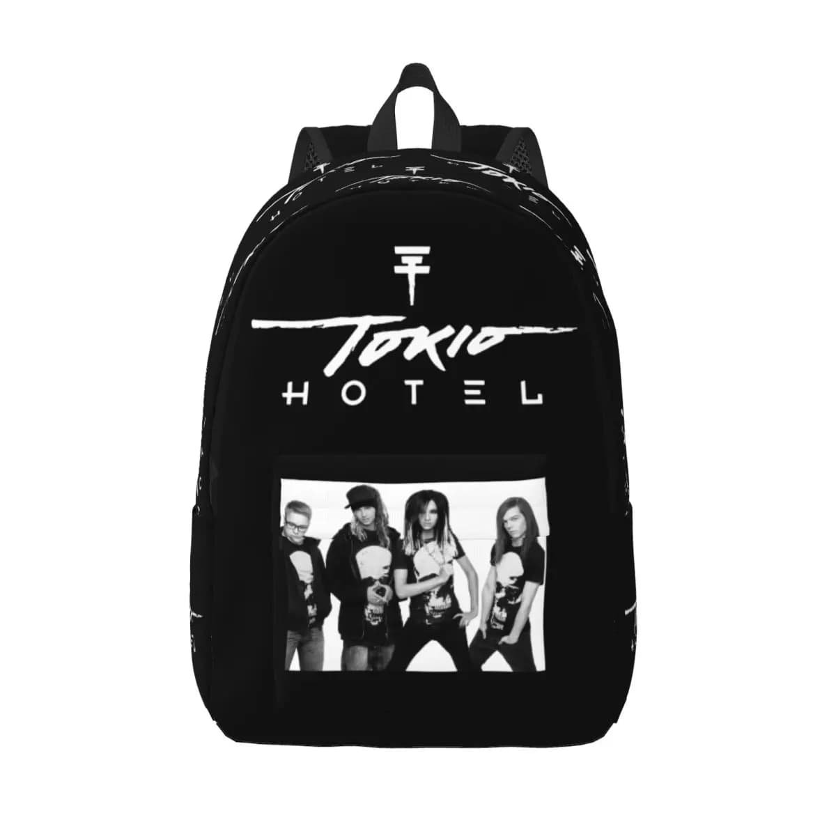 Tokio Hotel BillKaulitz Backpack for Men Women Casual Student Business Daypack Rock Music Laptop Computer Shoulder Bag Durable