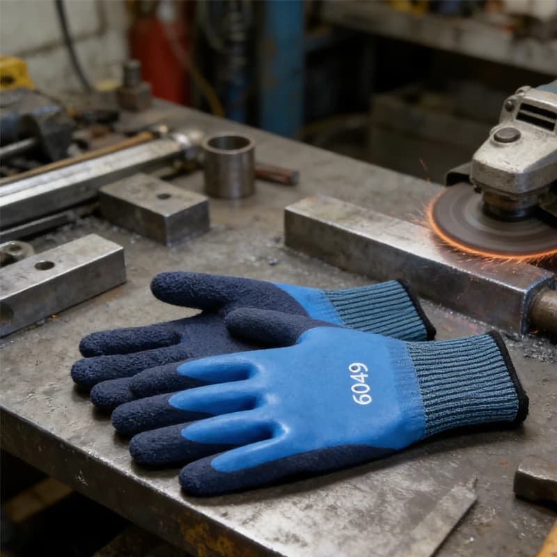Guanti in lattice resistenti allo strappo con forte capacità di presa, 12 pezzi, adatti per la lavorazione dei metalli nell'assemblaggio di automobili nei cantieri edili
