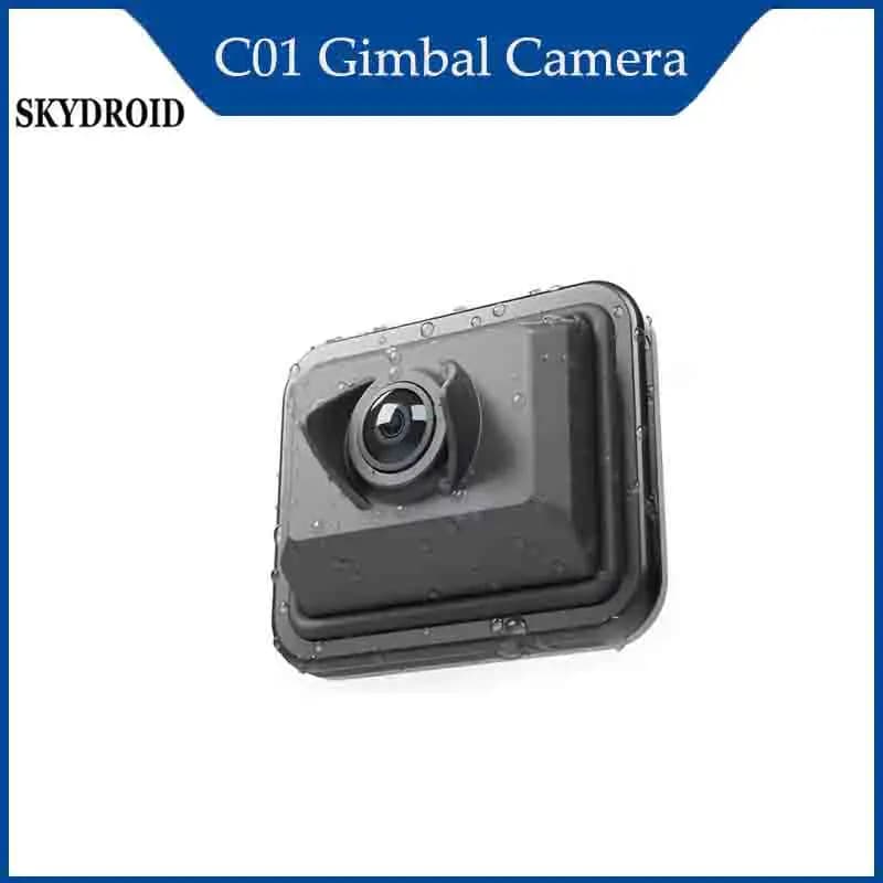 Skydroid Camera C01 Drone Waterproof with 4K 30FPS Camera Stabilized EIS and Ultra Wide Angle -90° ° ~16 ° RC with light 70 g design and rotation