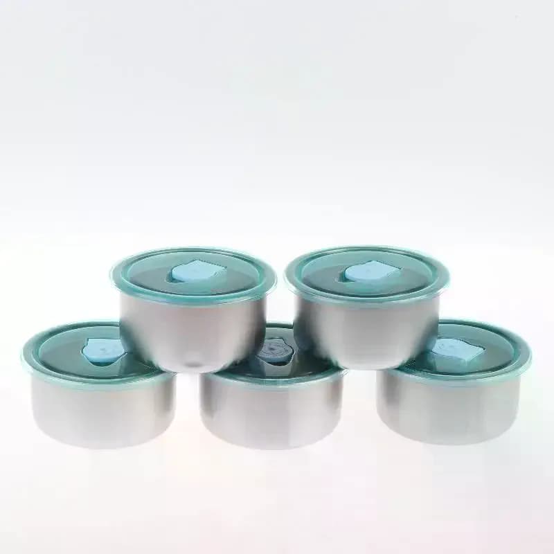 Contenitore per Alimenti in Acciaio Inox, Scatola Bento Ermetica e Impermeabile, Contenitore da Viaggio, Scatola per Sottaceti, Scaldabile in Microonde