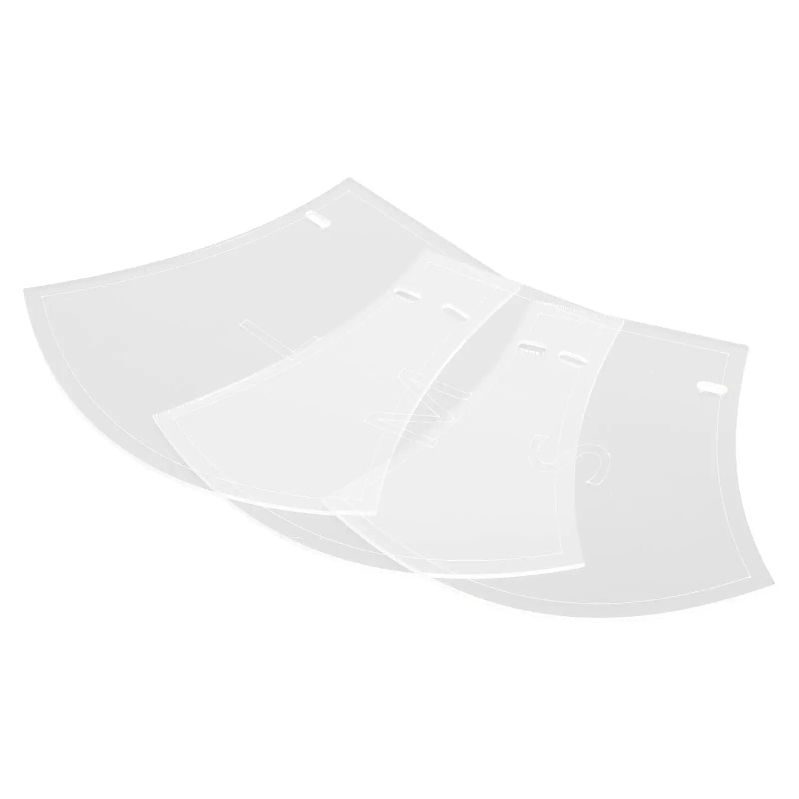 Kit di 3 Stampi per Mascherine Fai-da-Te in Acrilico Trasparente, Taglie Piccola, Media e Grande, Accessori per Realizzazione Mascherine
