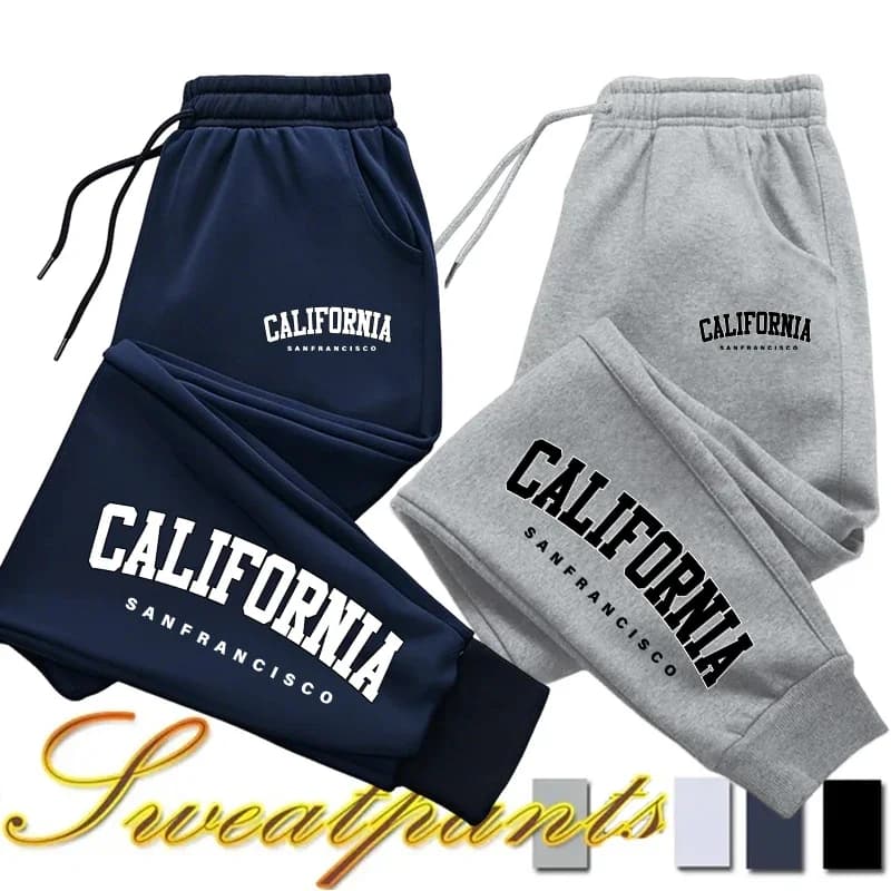 Jogging Sports Pants for Men, Versatile Casual Pants, New Fashion 2026 for All Seasons, Male Clothing