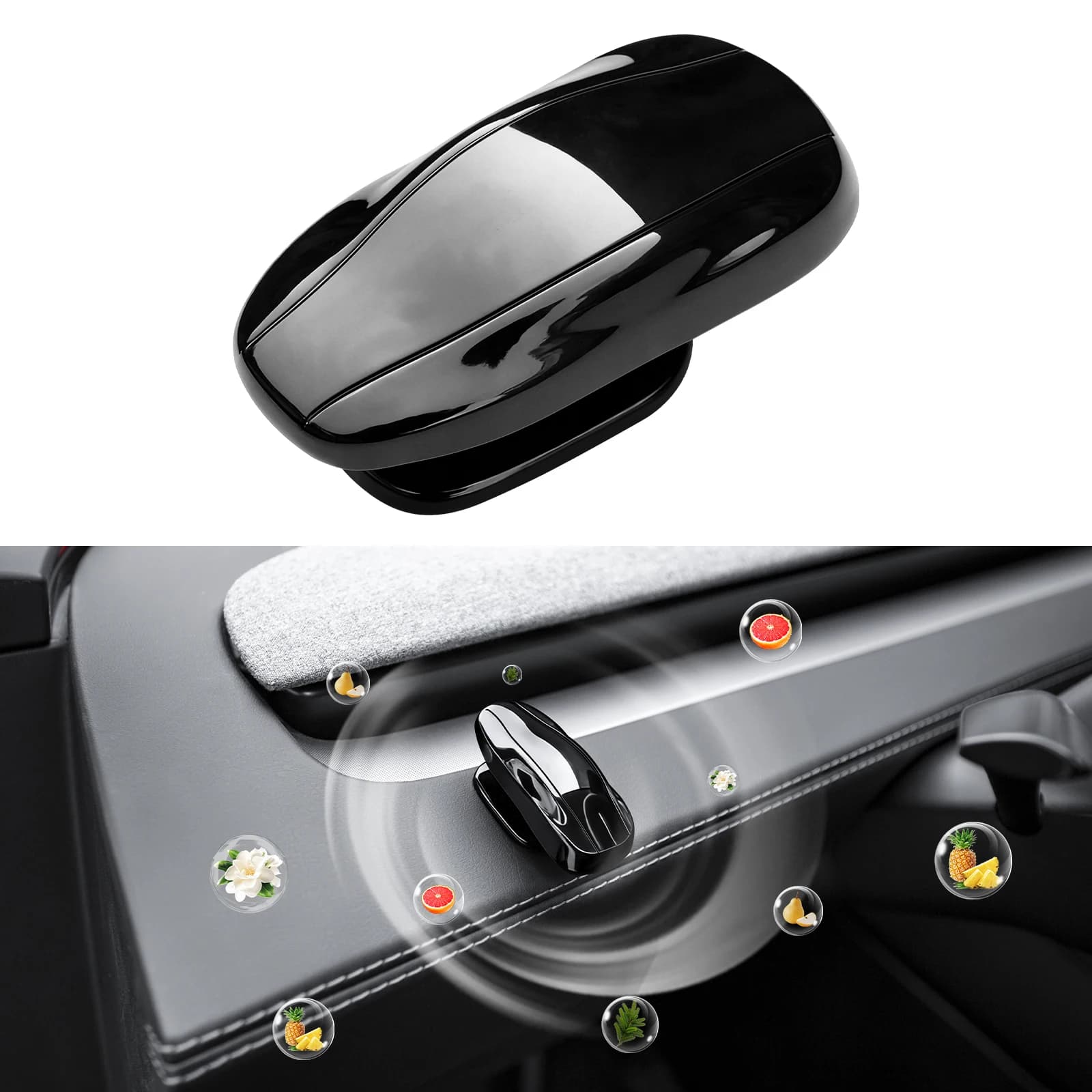 Tesla Model Y/3/S/X 2017-2026 Car Deodorant for Tesla Accessories, Funny Fragrance Diffuser Set for Cars
