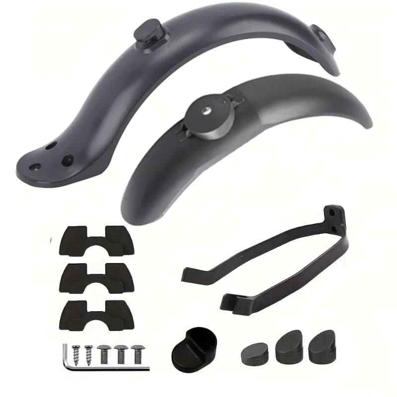 Durevole Scooter Elettrico Parafango Anteriore e Posteriore Set per Xiaomi Mijia M365 1S Pro Scooter Parafango con Viti Tappi Staffa Ganci