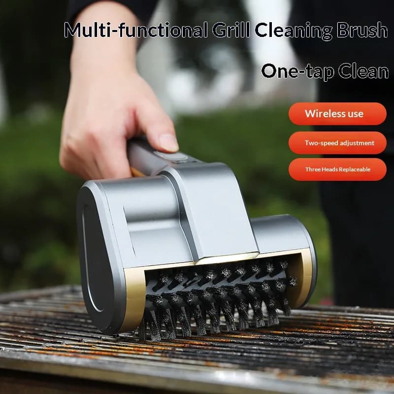 Electric Grill Cleaning Brush 304 Stainless Steel Rotary Cleaning Brush