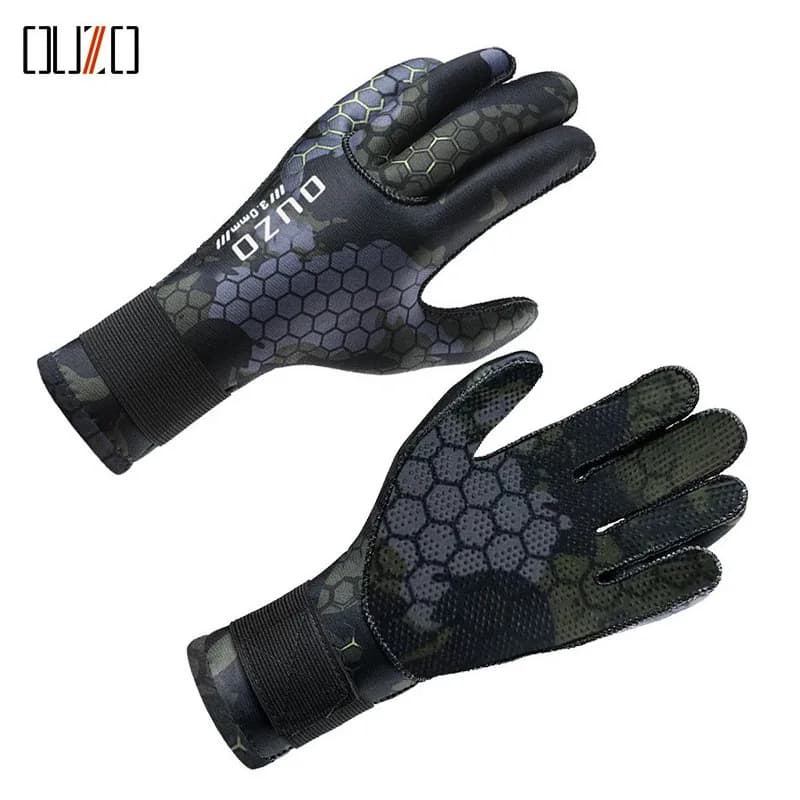 3 mm hot and non-slip neoprene diving gloves for fishing, snorkeling, swimming