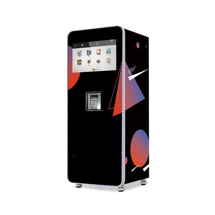Automatic cleaning of self-service commercial self-service protein cereal beverage machine
