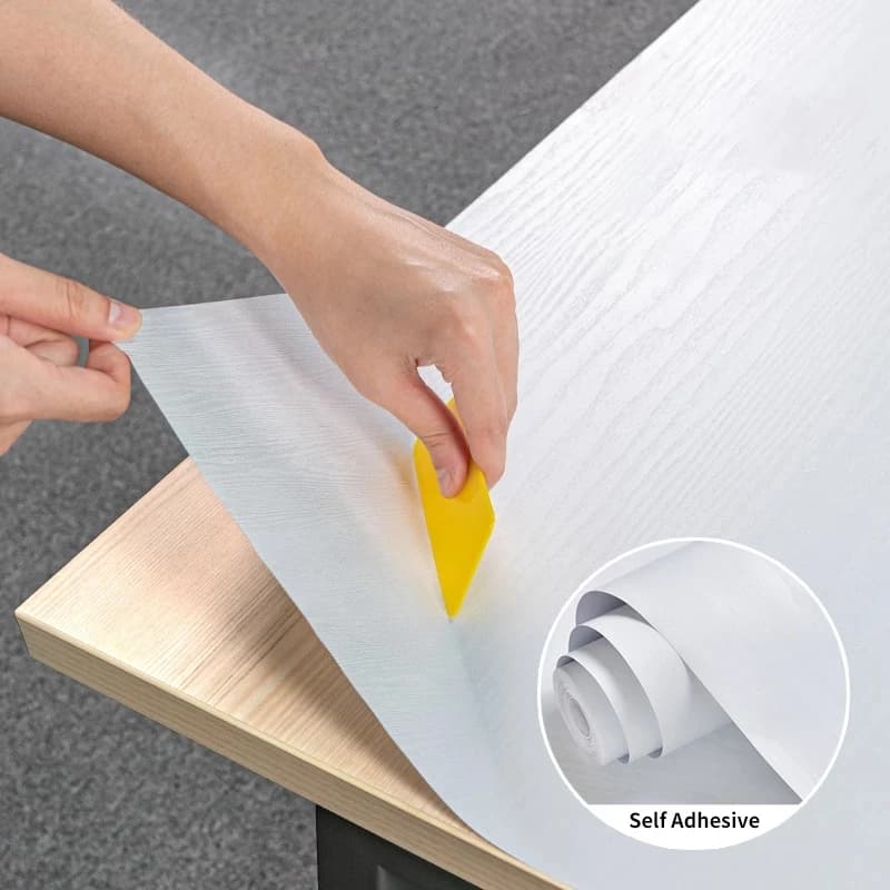 Rotolo di carta da parati in vinile di legno impermeabile decorazioni autoadesive carta da contatto porte armadio Desktop mobili moderni adesivo decorativo