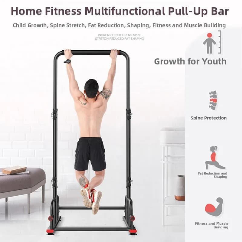 BYCON Single/D Multifunction Traction Bar for Home, Internal Fitness Equipment Without Drilling