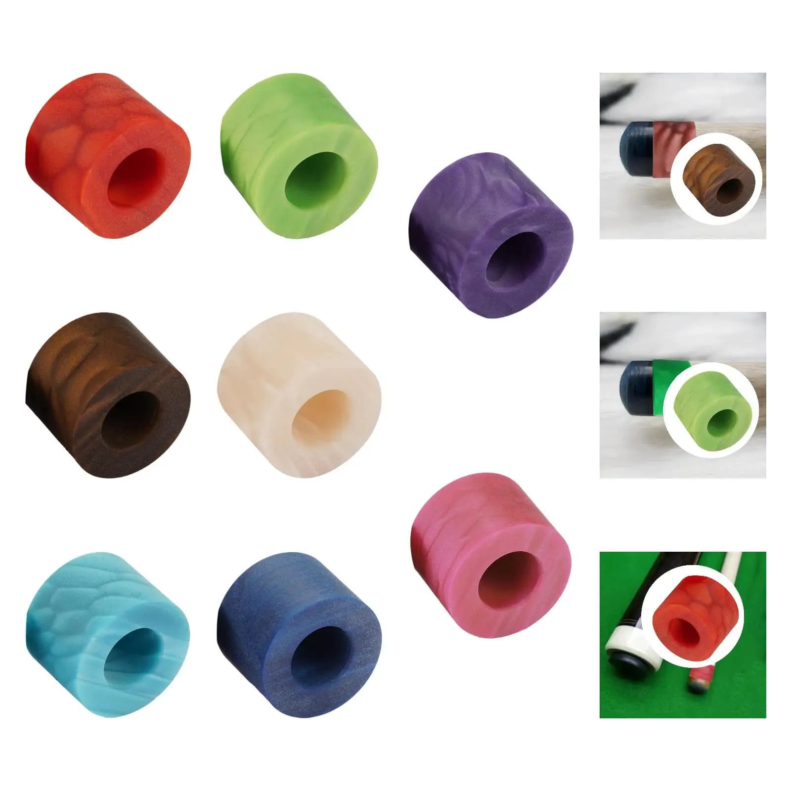 Strumento di riparazione per stecca da biliardo con ghiera per stecca da biliardo, puntale per stecca da biliardo compatto e leggero per accessori di riparazione per stecche da biliardo