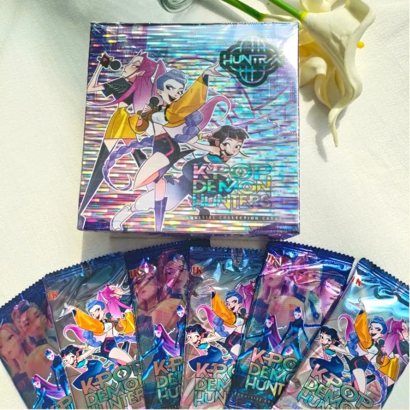 Collectible Girls Character Cards with surprise blind box design, trendy leisure game items for teen student collection hobby.