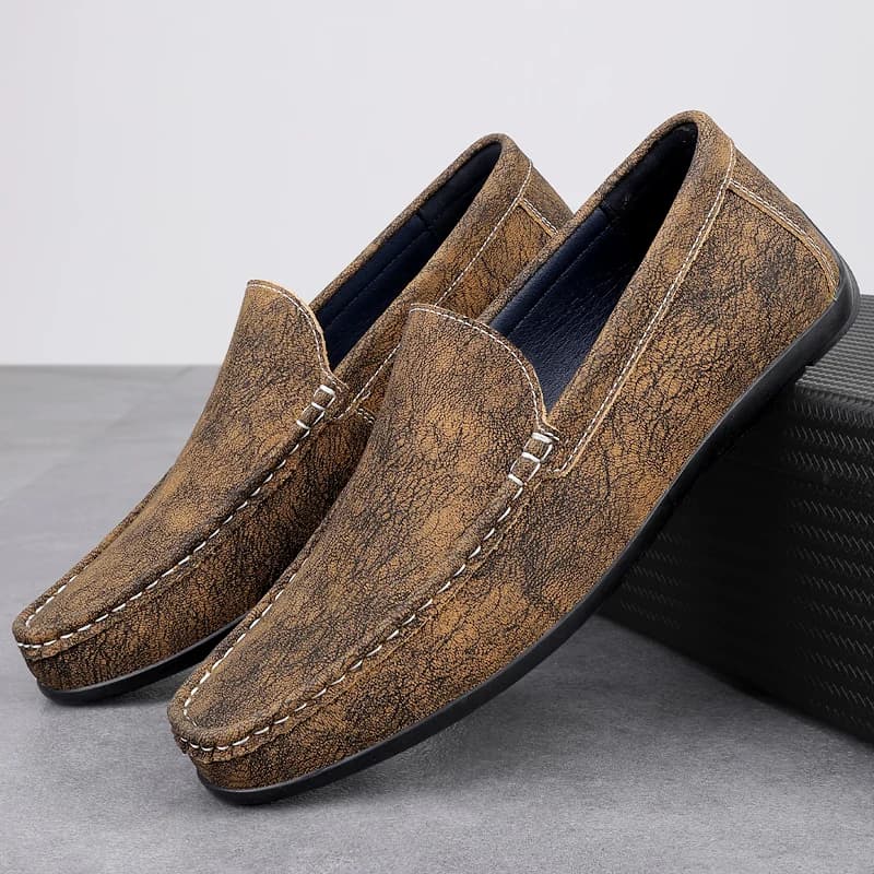 Mocassini da uomo Tacco basso Comode scarpe classiche da uomo d'affari