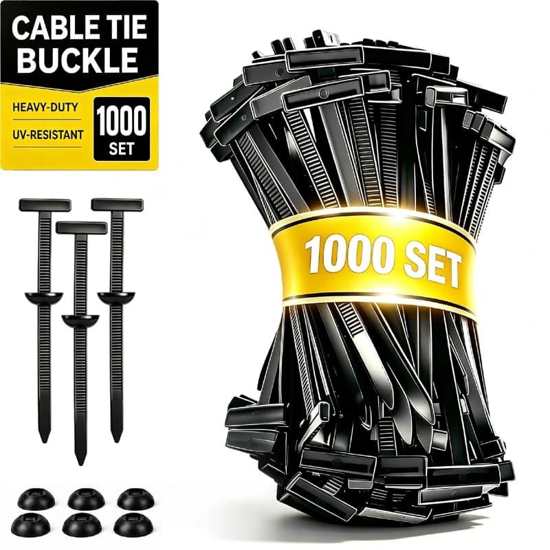 Universal Car Cable Tie Buckle Nylon Self-Locking Heavy-Duty Zip Ties for Engine Guard Mudguard Fixing Fastener