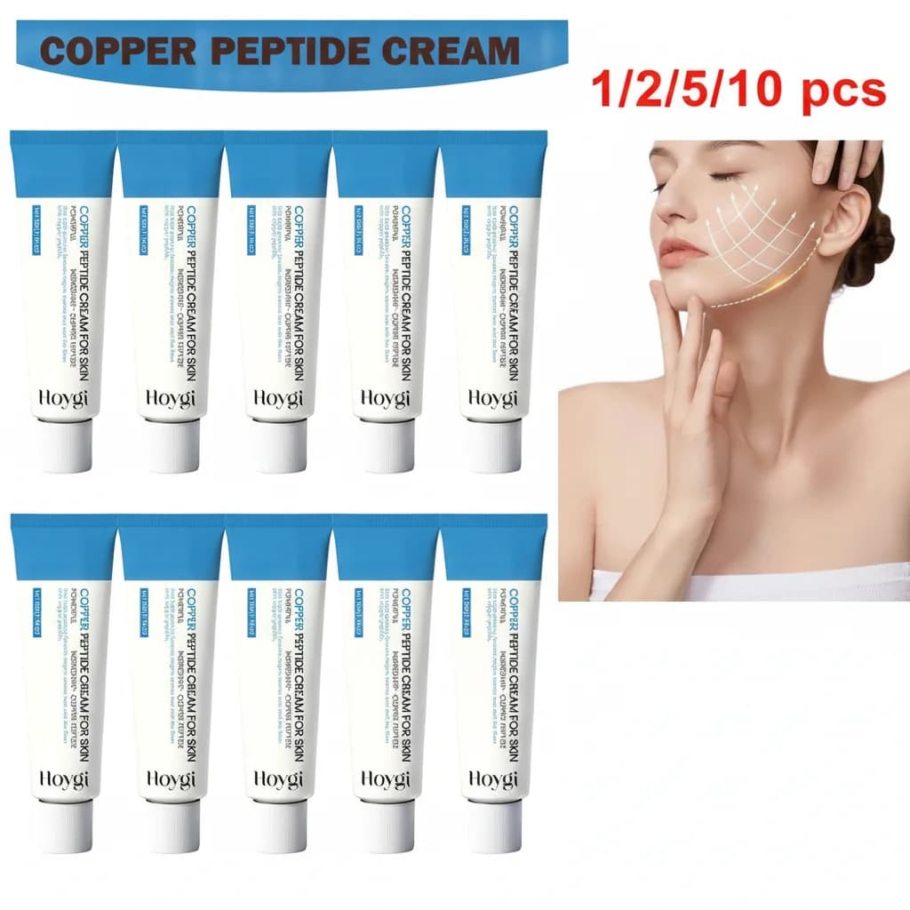Copper Peptide Facial Moisturizing Cream Dense Absorbing Texture Reduces Fine Lines Moisturizes Improves Dry Skin Soft Supple Sk