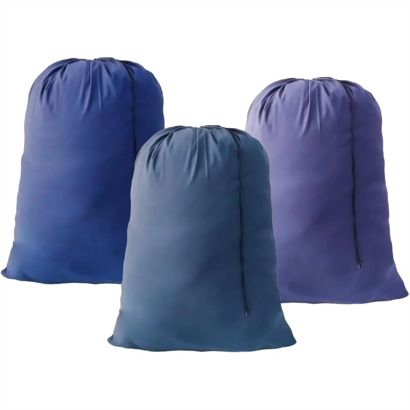 Borsa per biancheria grande, confezione da 3, per viaggi, organizer per vestiti sporchi con chiusura a coulisse, 30x40 pollici, per dormitorio e appartamento