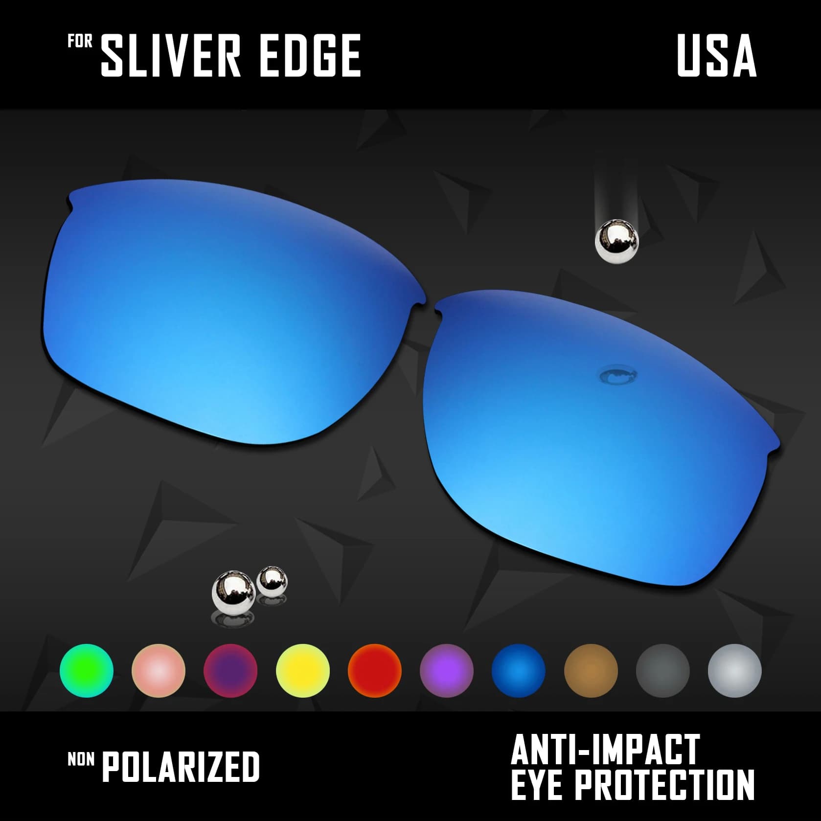 OOWLIT Lenti di ricambio per occhiali da sole Oakley Sliver Edge OO9413 polarizzati - Multi colori
