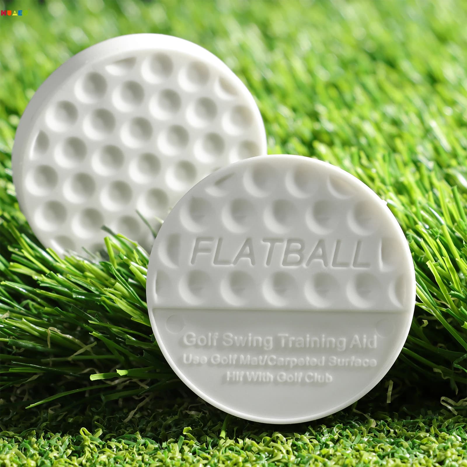 Le palline piatte da golf da 12 pezzi hanno un'altezza di volo inferiore e possono avere con precisione, producono adatte per l'uso in forti condizioni del vento.