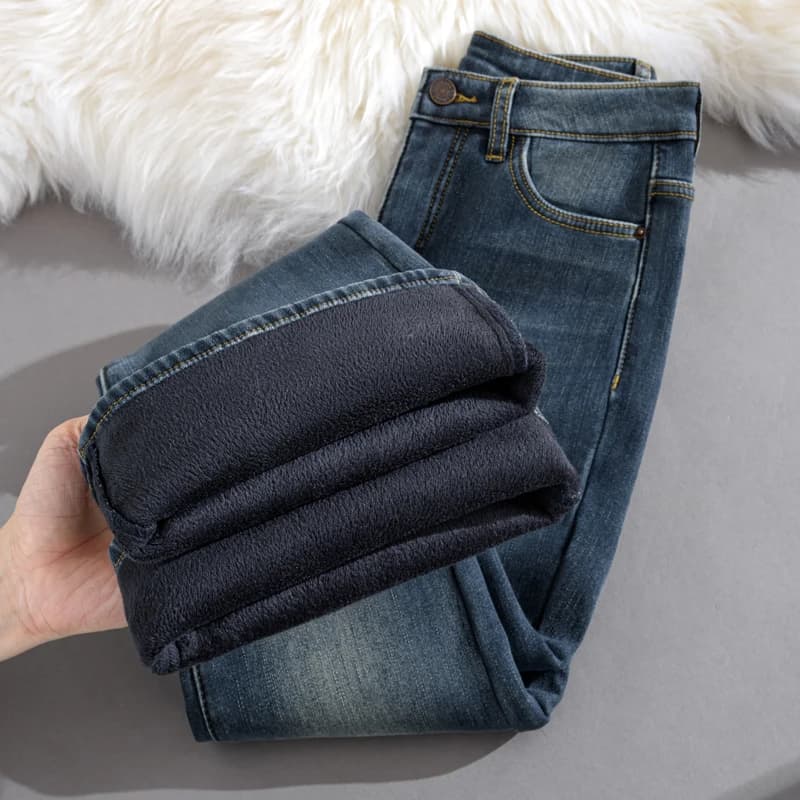 Jeans For Woman Y2k Pants Gray Stone Flared Stretch Winter 2025 Retro High Waist Horse Hoof Trousers Wide Leg Bell Bottom